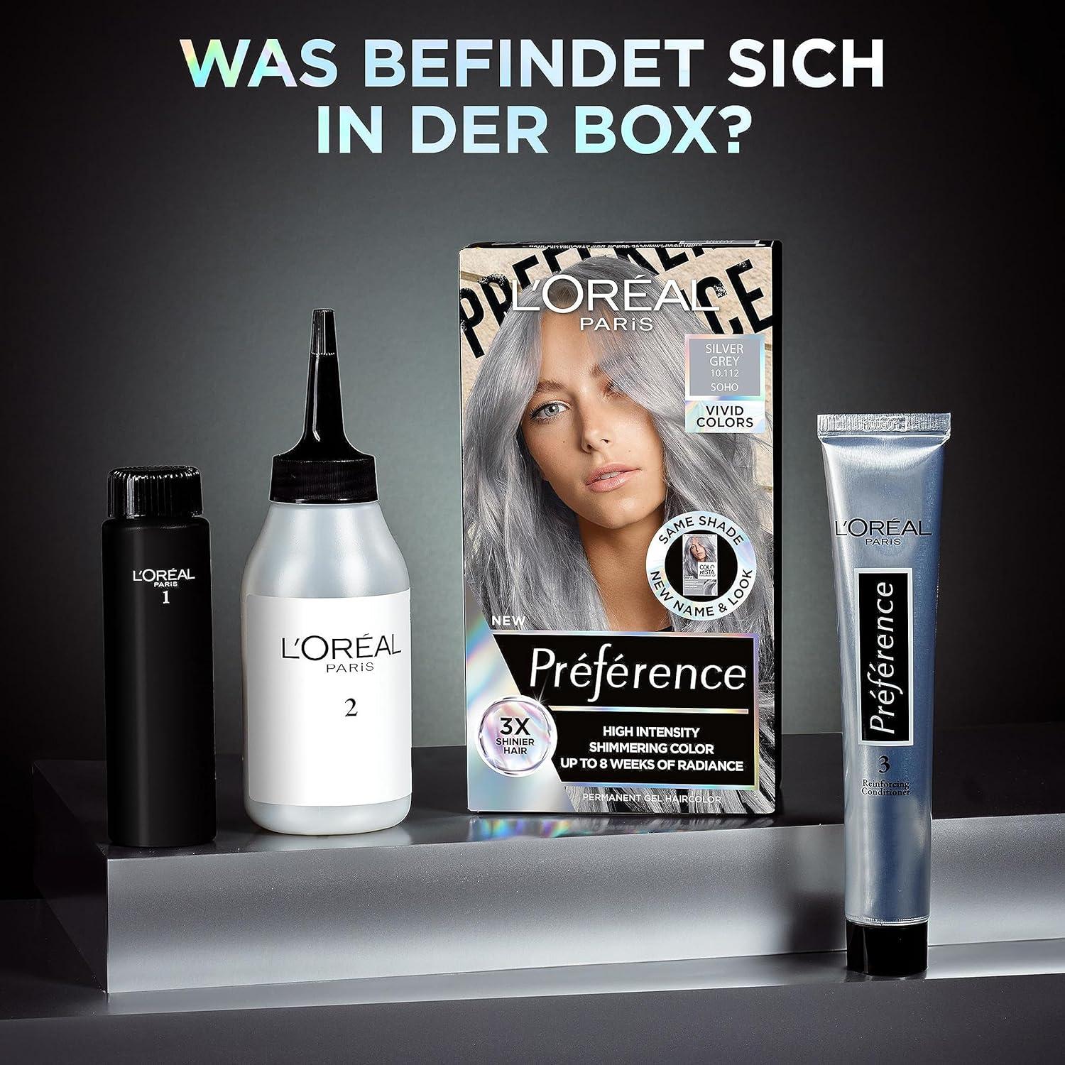 L'Oreal Paris Preference VIVID COLORS hair color 10.112 silver gray_img_2