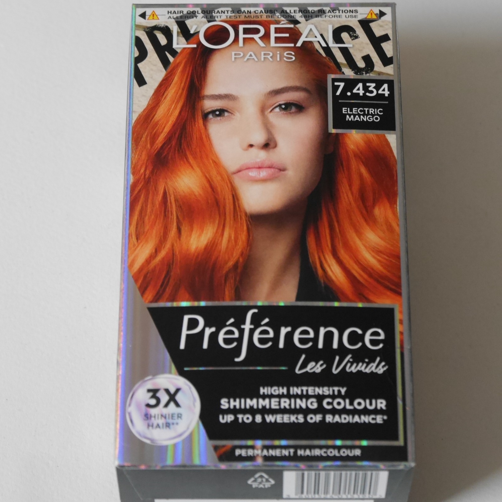L'Oreal Preference Les Vivids High Intensity Shimmering Colour - 7.434 Electric Mango_img_3