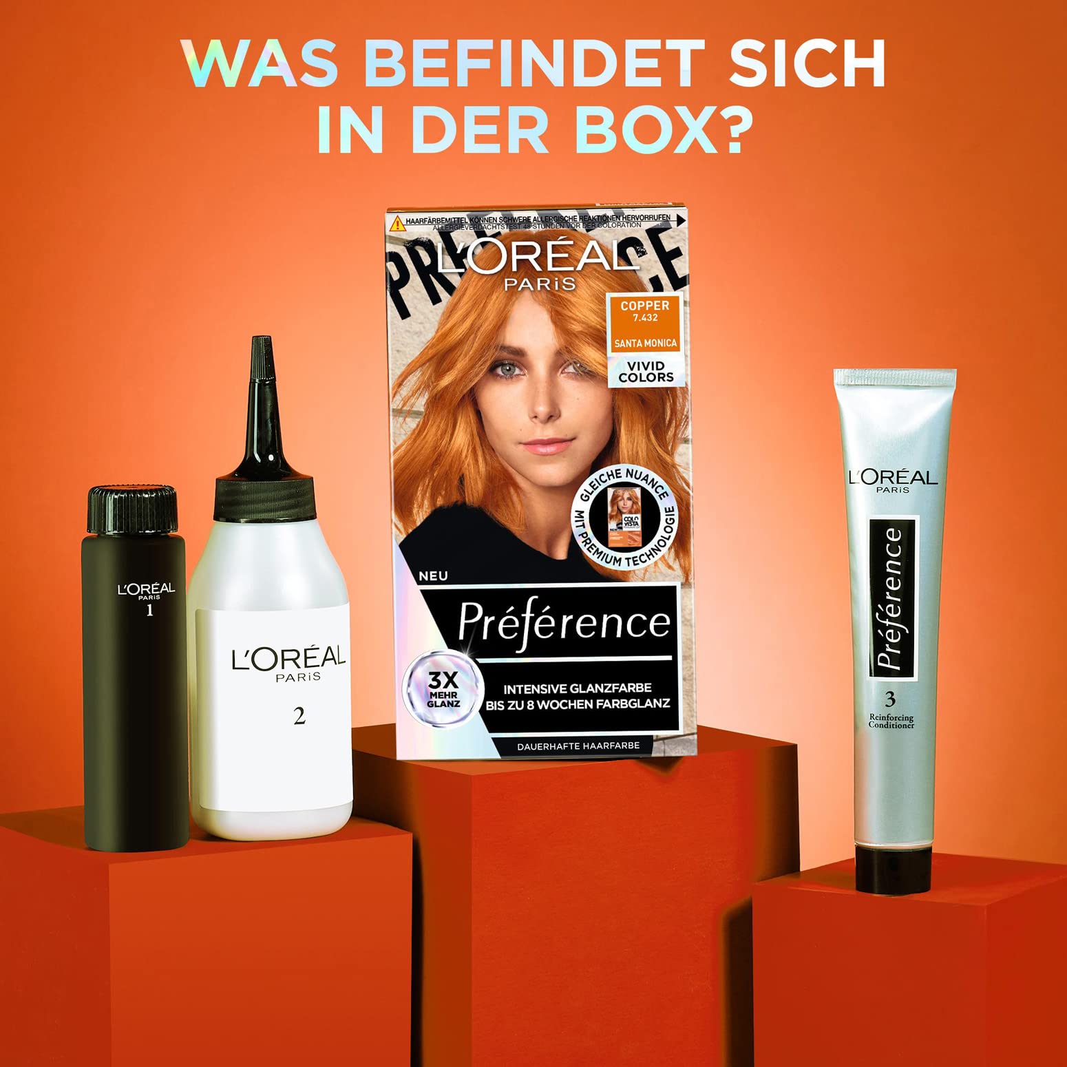 L'Oreal Preference Les Vivids High Intensity Shimmering Colour - 7.432 Copper_img_1