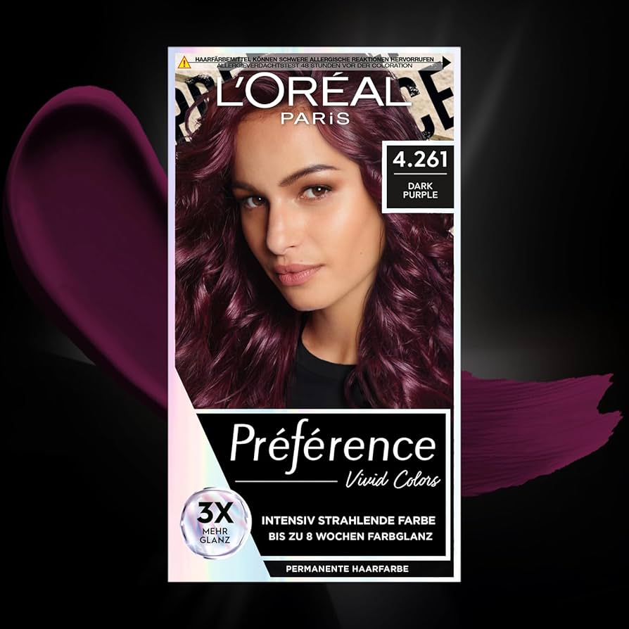 L'Oreal Preference Les Vivids High Intensity Shimmering Colour - 4.261 Dark Purple_img_0