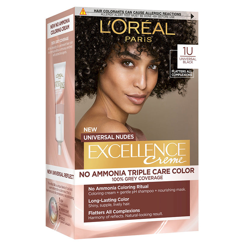 L'Oreal Excellence No Ammonia Triple Care Colour - 1U Universal Black_img_2