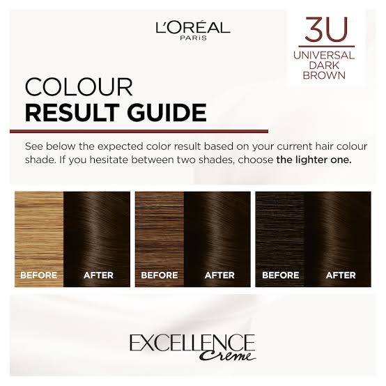 L'Oreal Excellence No Ammonia Triple Care Colour - 3U Universal Dark Brown_img_3