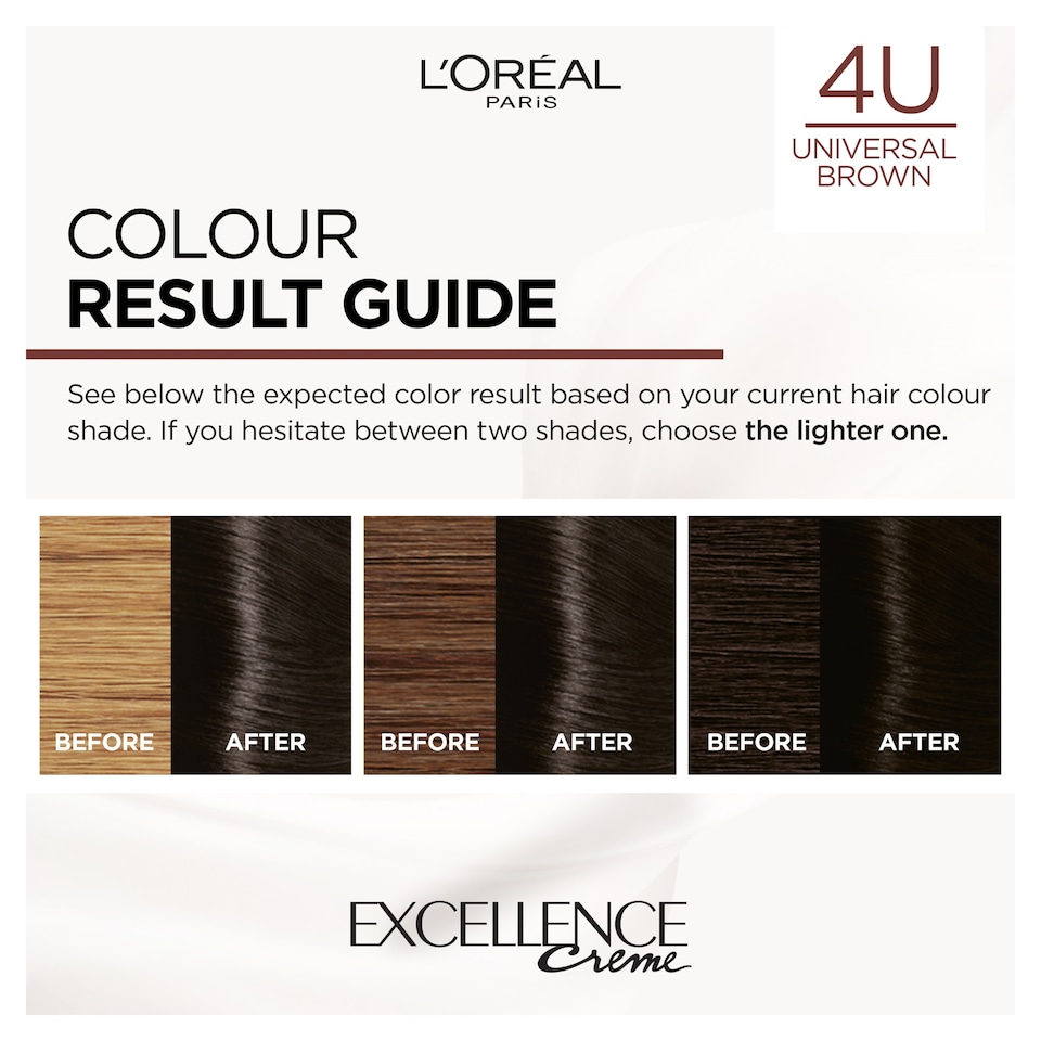 L'Oreal Excellence No Ammonia Triple Care Colour- 4U Universal Brown_img_4