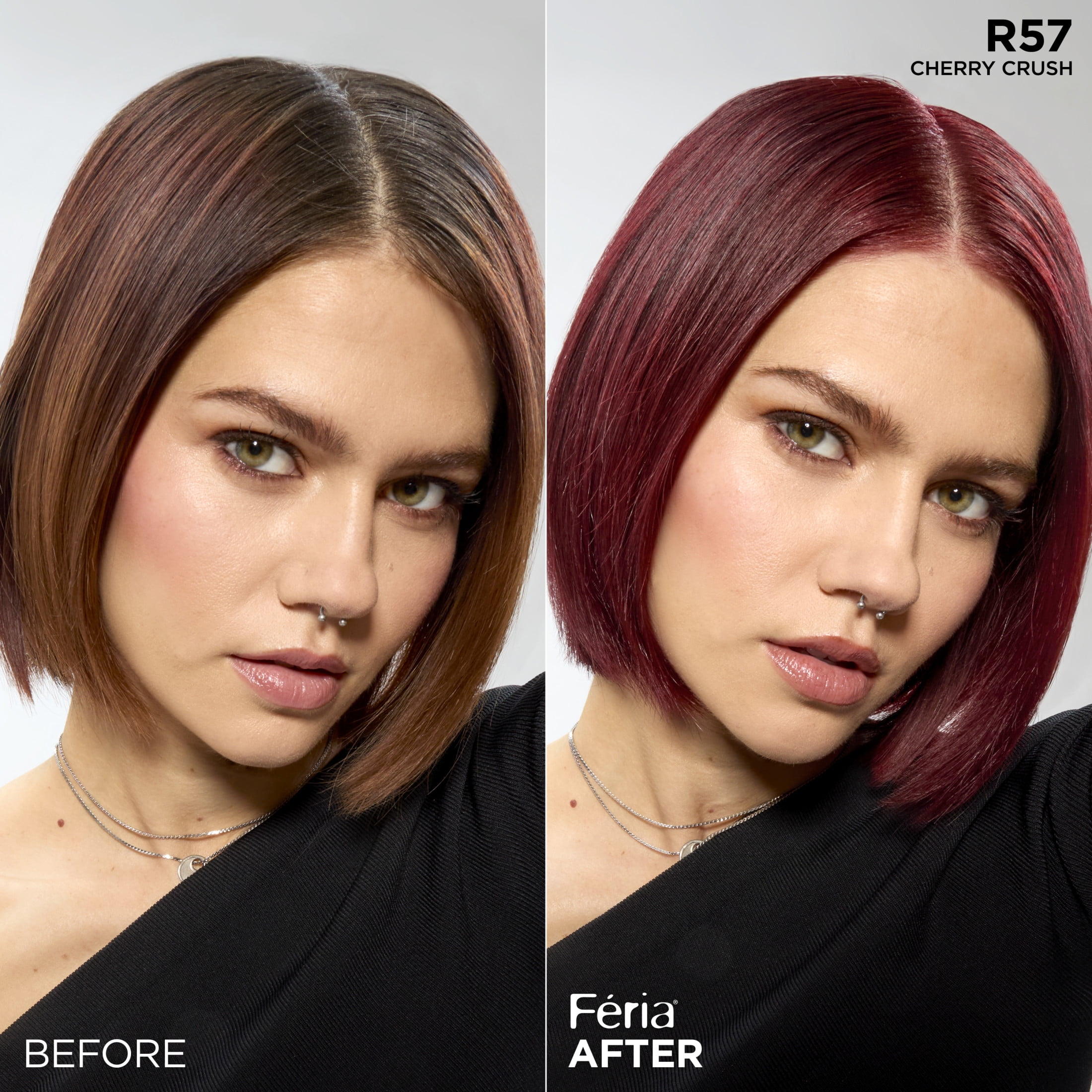 L’Oreal Paris Feria Multi-Faceted Shimmering Permanent Hair Color, R57 Cherry Crush_img_2