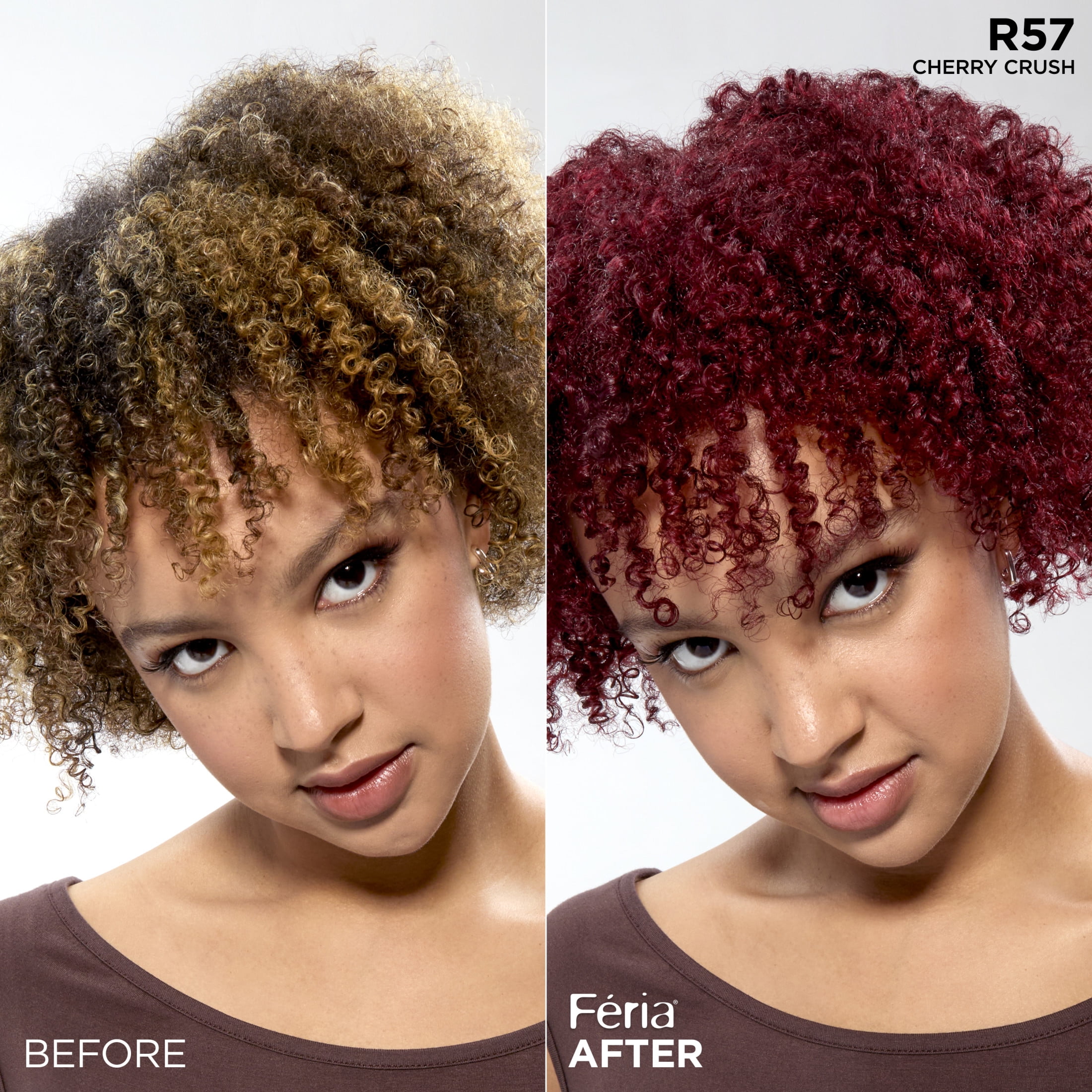 L’Oreal Paris Feria Multi-Faceted Shimmering Permanent Hair Color, R57 Cherry Crush_img_3