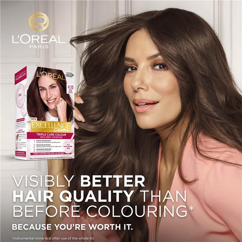 L'Oreal Excellence Creme 4.15 Dark Frosted Brown Hair Colour_img_2