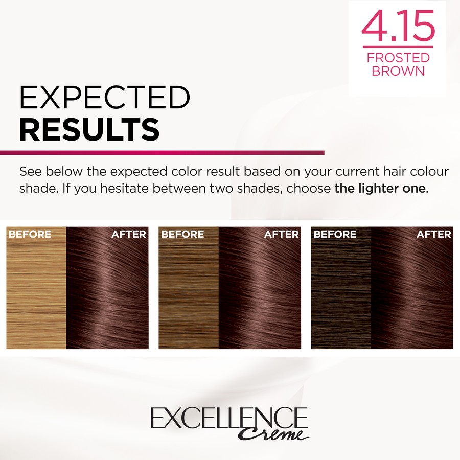 L'Oreal Excellence Creme 4.15 Dark Frosted Brown Hair Colour_img_3