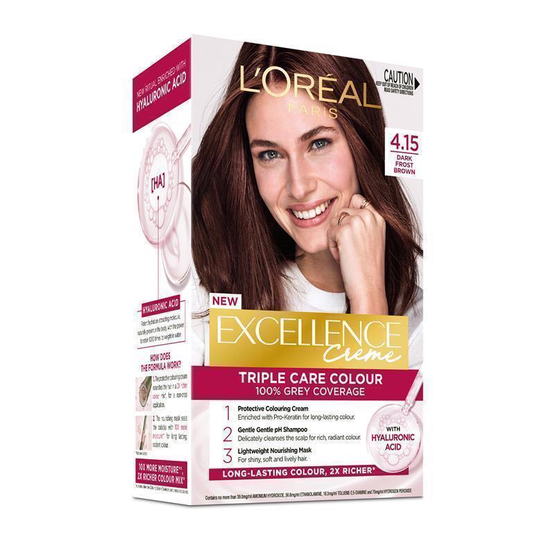 L'Oreal Excellence Creme 4.15 Dark Frosted Brown Hair Colour_img_4