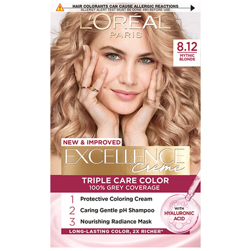L’Oreal Paris Excellence Crème 8.12 Natural Frosted Beige Blonde Hair Dye_img_2