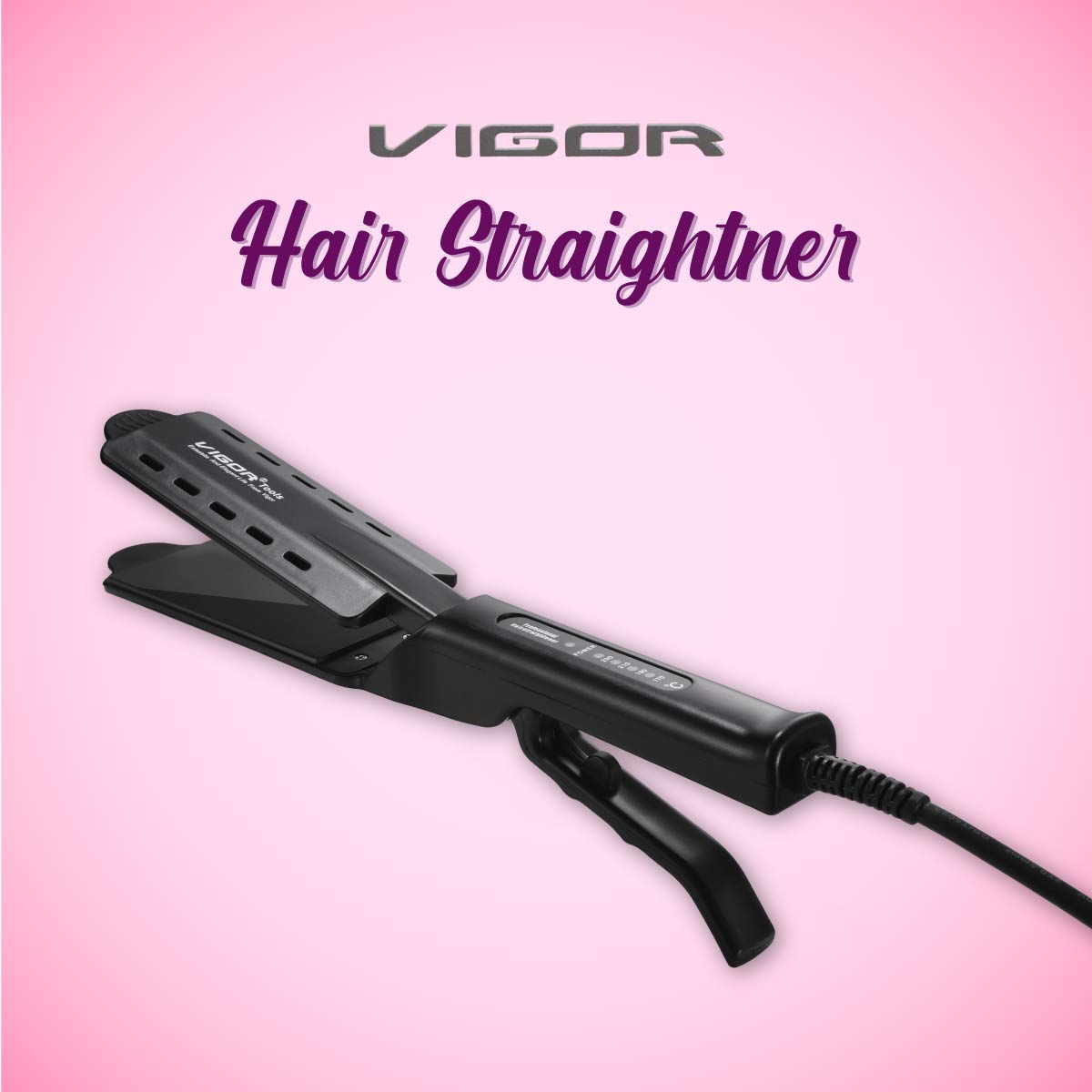 VIGOR V-908 Fast Hair Straightener Professional Hair Iron, Heavy Duty_img_2