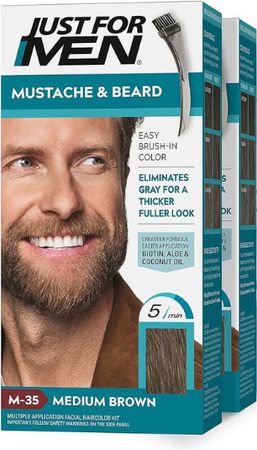Just for Men Color Gel Mustache & Beard M-35 Medium Brown_img_3