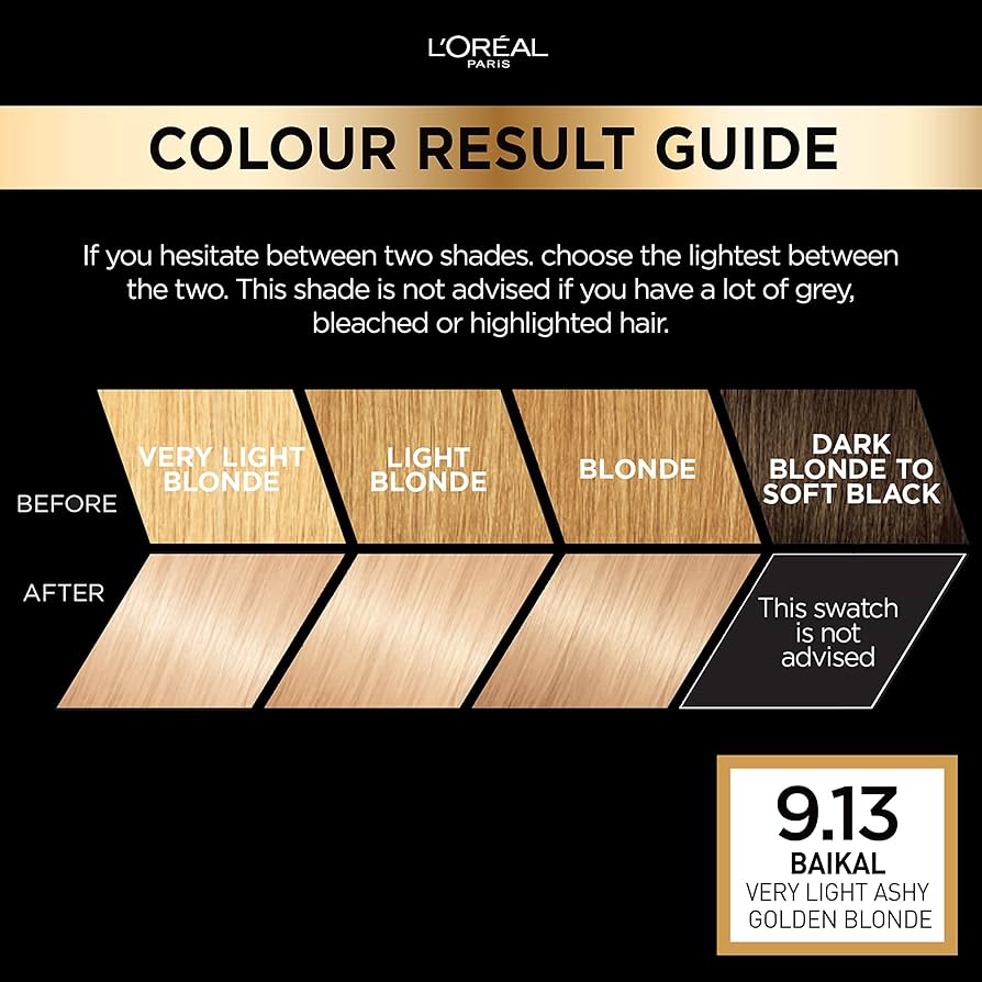 Loreal Hair Color Preference - 9.13 Baikal Very Light ASH Golden Blonde_img_3