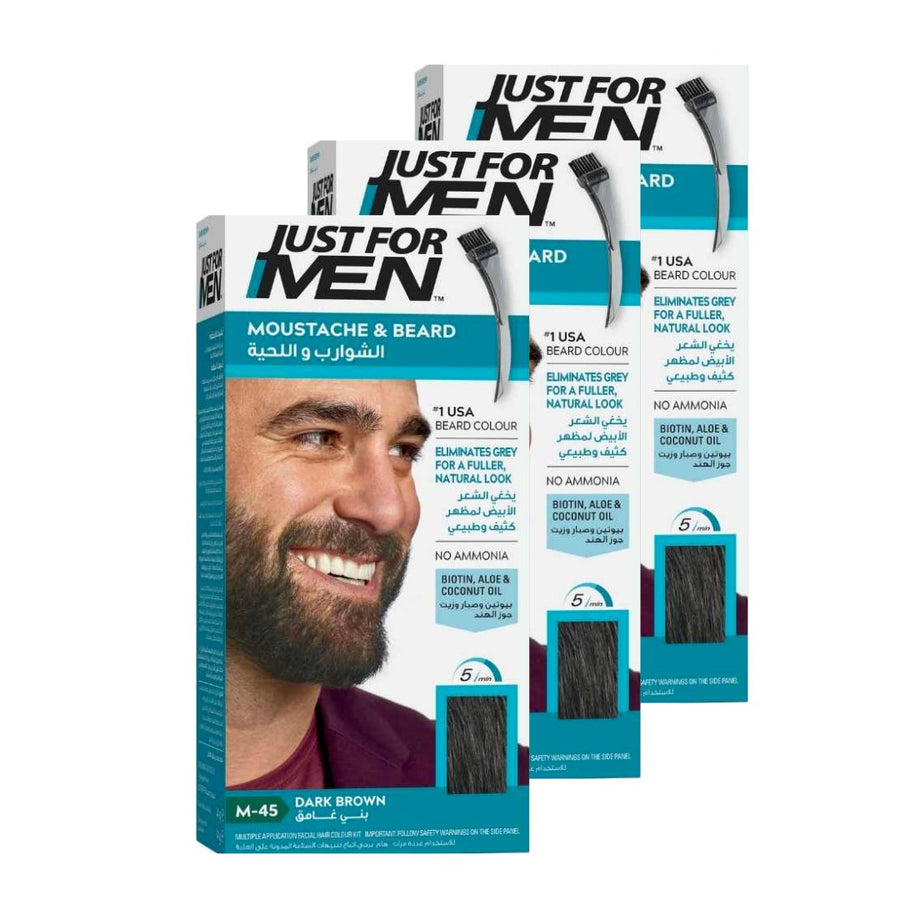 Just for Men Color Gel Mustache & Beard M-45 Dark Brown Black_img_2