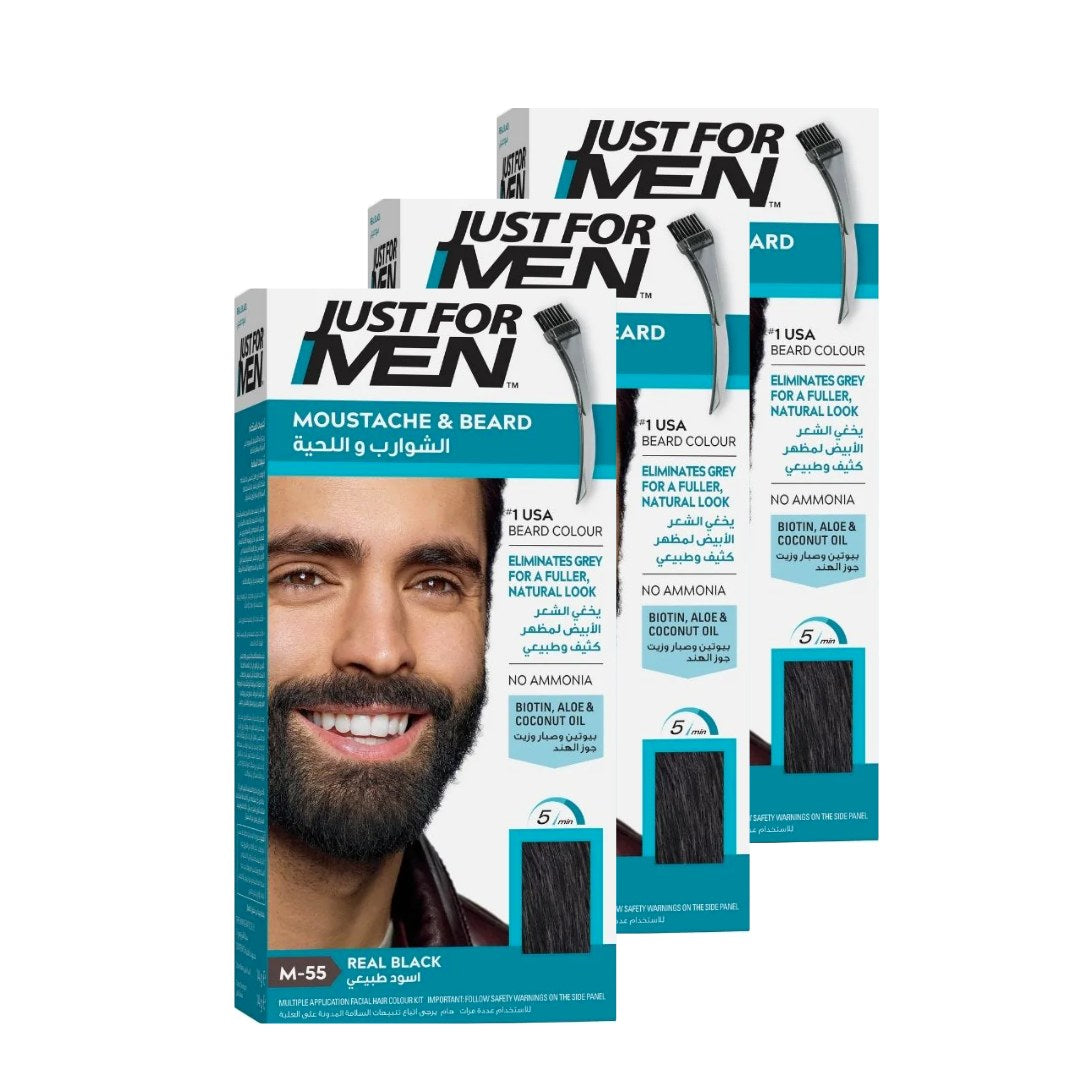 Just for Men Color Gel Mustache & Beard M-55 Real Black_img_1