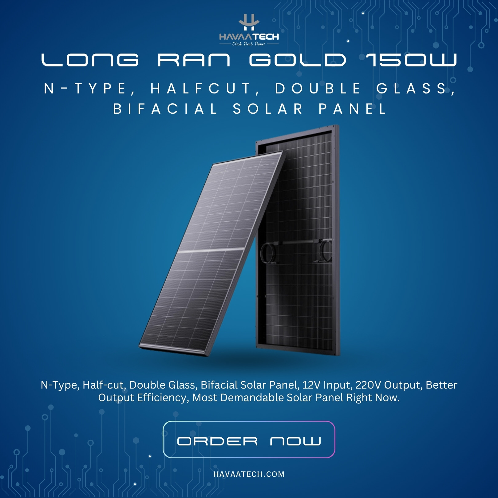 Long Ran Gold 150W Solar Panel