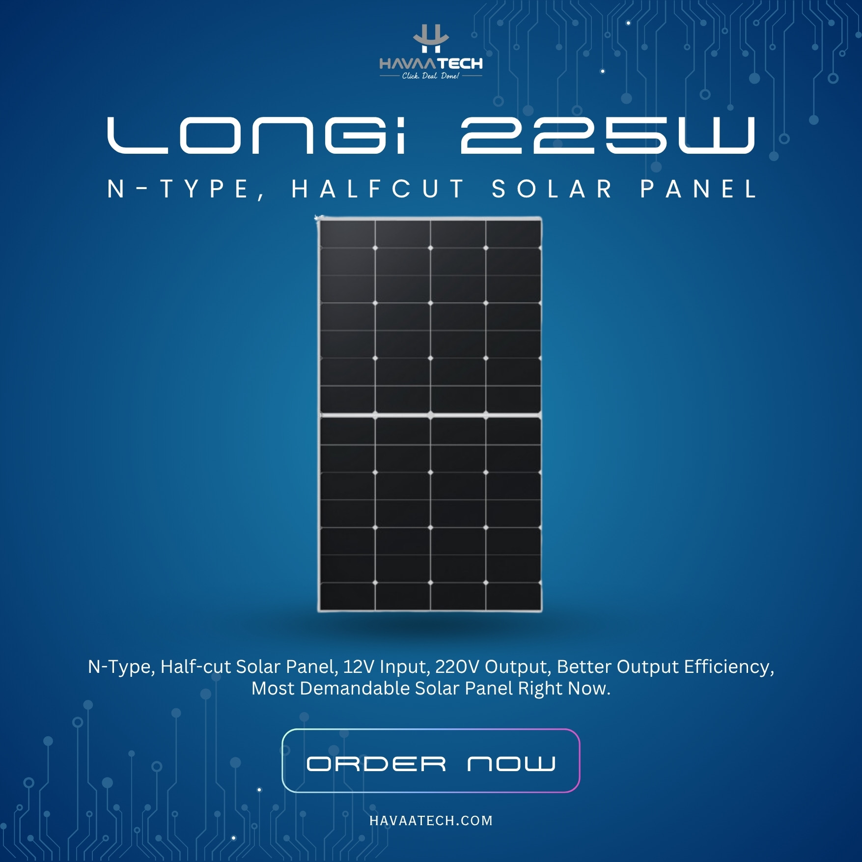 Longi Solar 225W Solar Panel