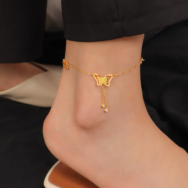 Butterfly hanging anklet_img_0