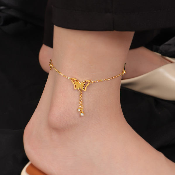 Butterfly hanging anklet_img_1