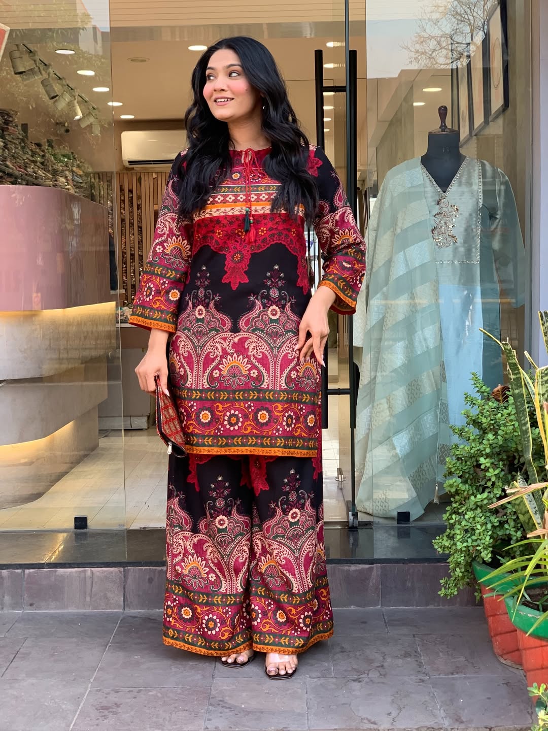 Premium Soft Silk Fabric Digital Printed 2Pcs_img_3