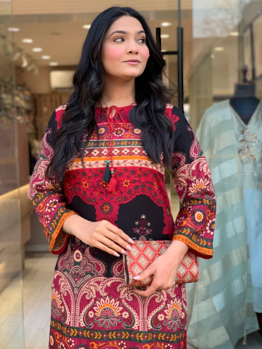 Premium Soft Silk Fabric Digital Printed 2Pcs_img_1