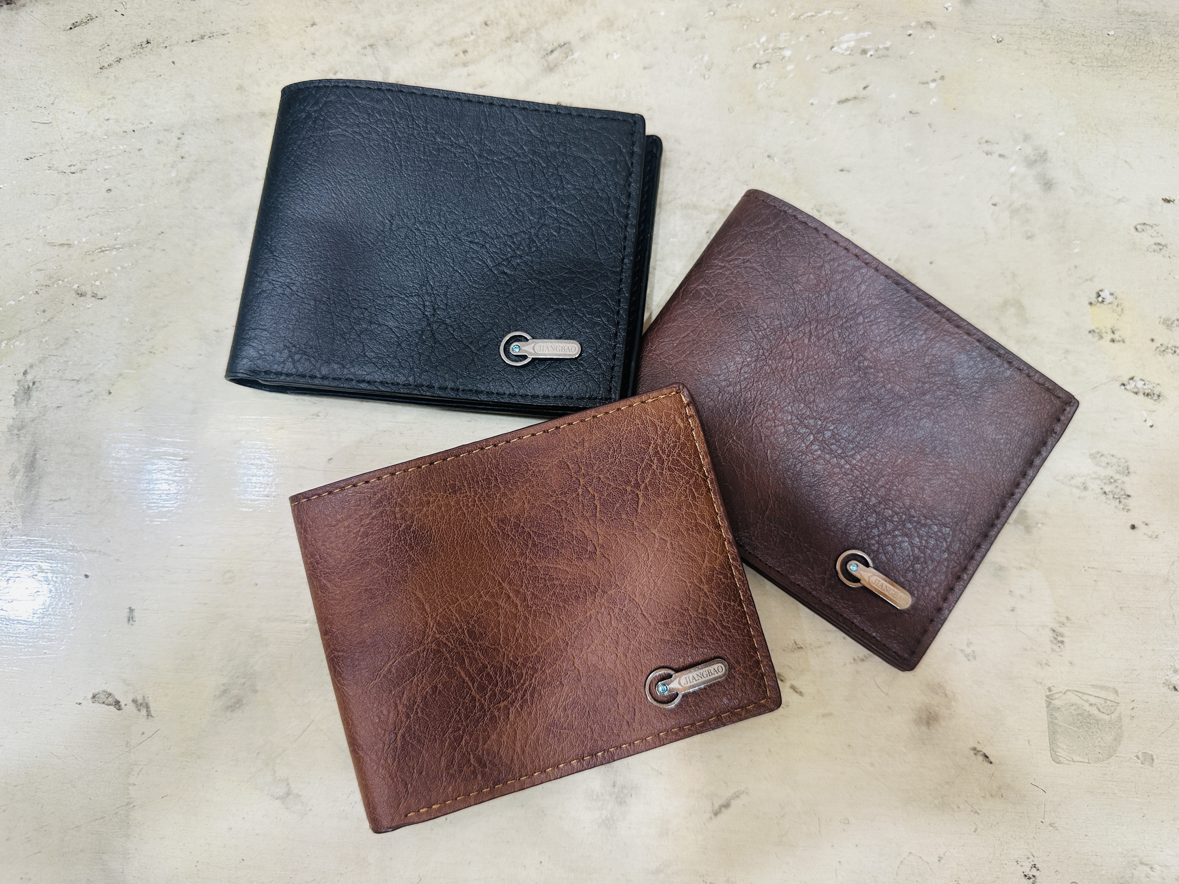 Men's wallet business casual short leather wallet_img_0