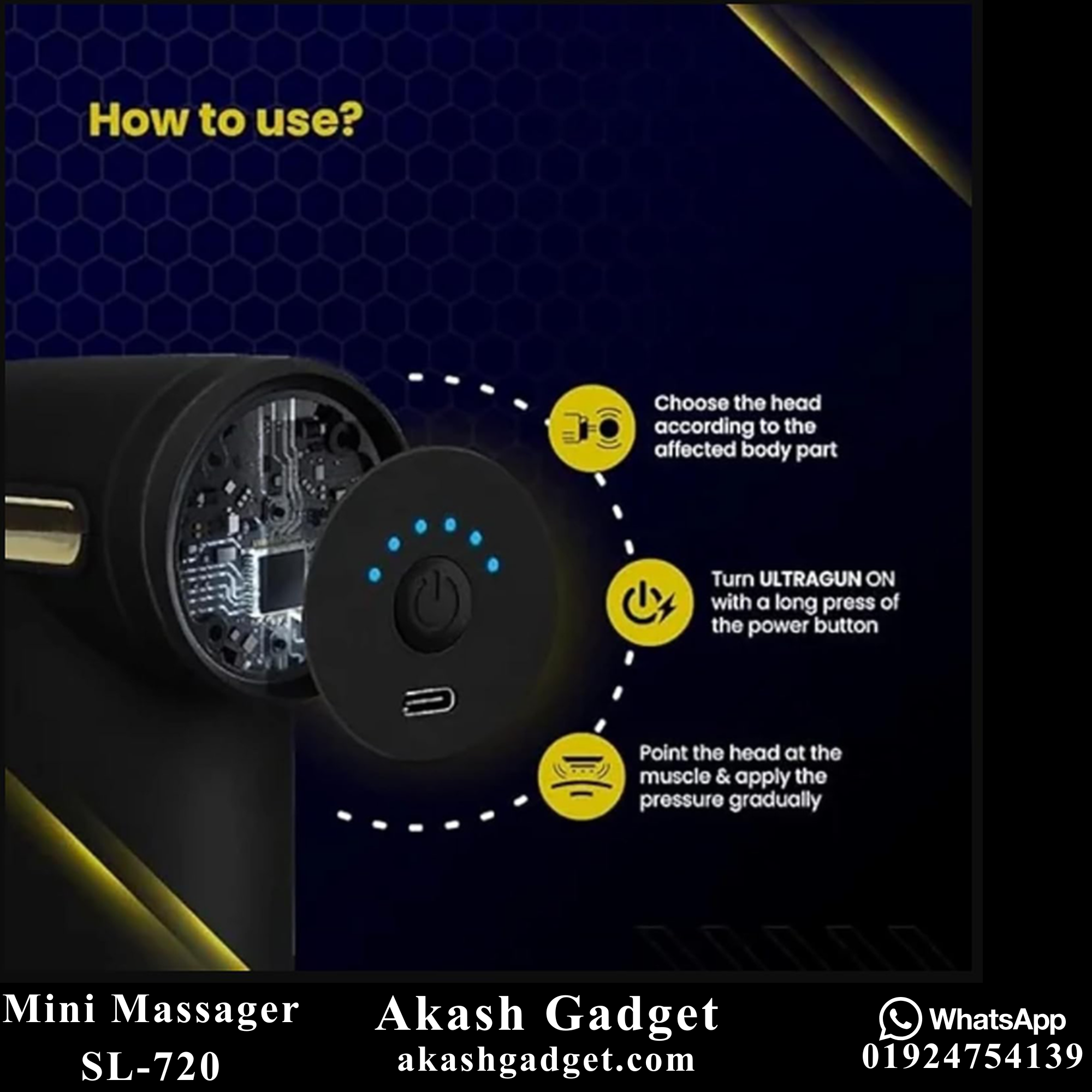 Mini Massager SL-720 Deep Tissue Therapy Gun_img_6