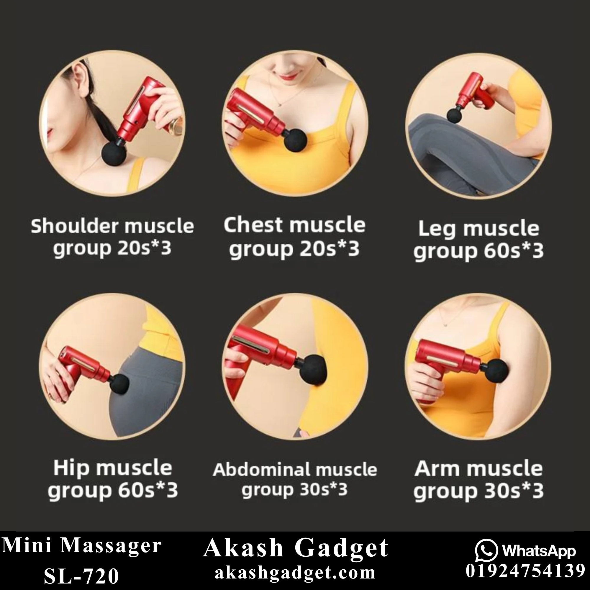 Mini Massager SL-720 Deep Tissue Therapy Gun_img_12