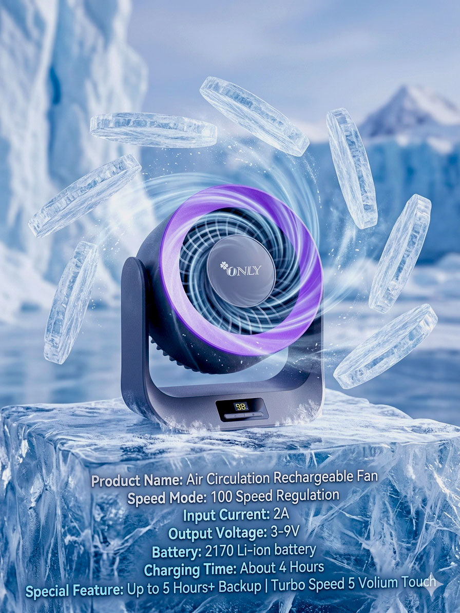 Air Circulation | Rechargeable Fan | Original Quality_img_0
