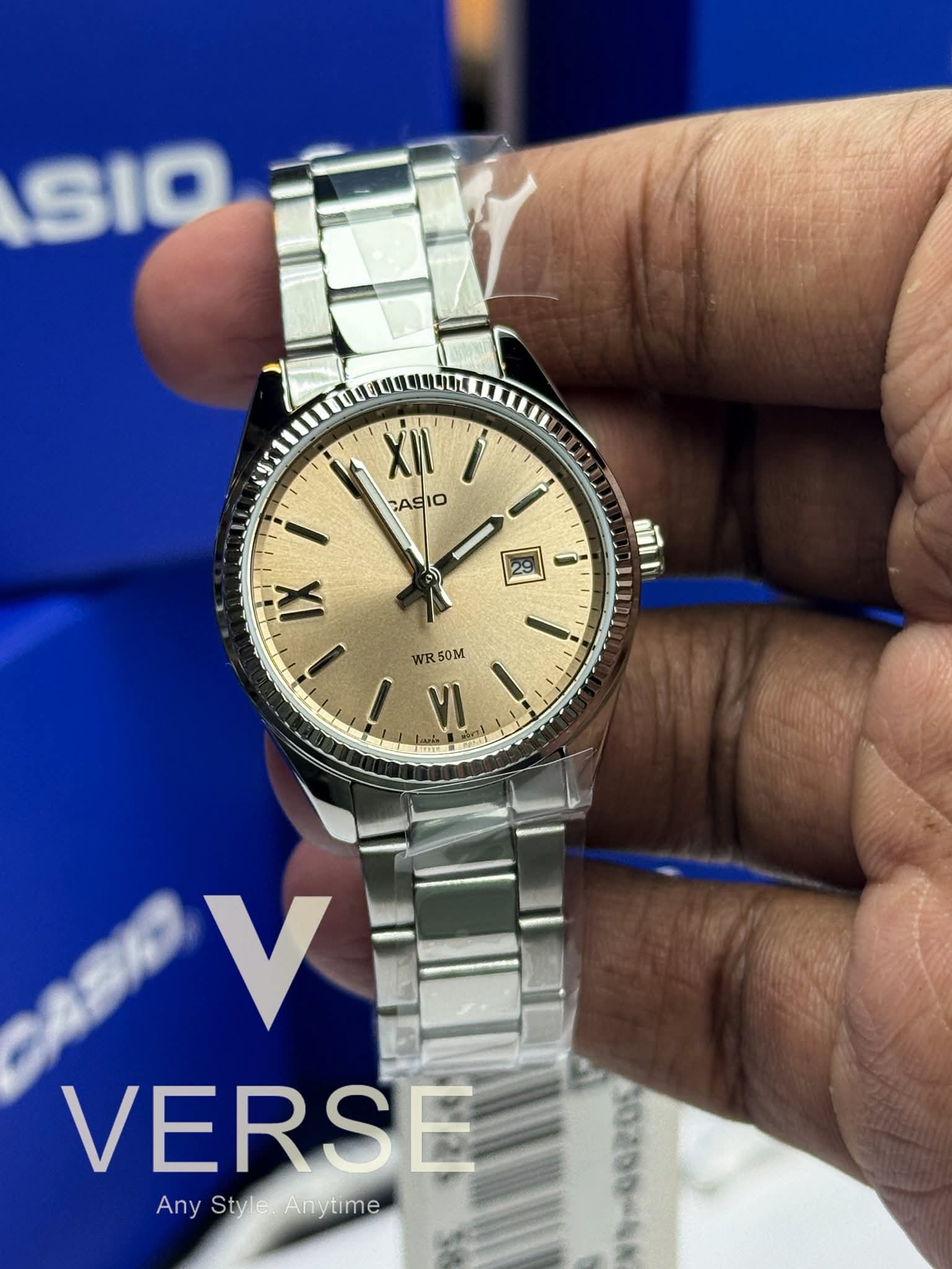 Casio LTP-1302DD-4A2V Champagne Gold Dial Women's Stainless Steel Watch | Casio LTP-1302DD-4A2V