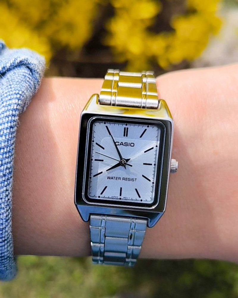 Casio LTP-V007D-2EUDF Ice Blue Dial Women's Stainless Steel Watch | Casio LTP-V007D-2EUDF_img_1