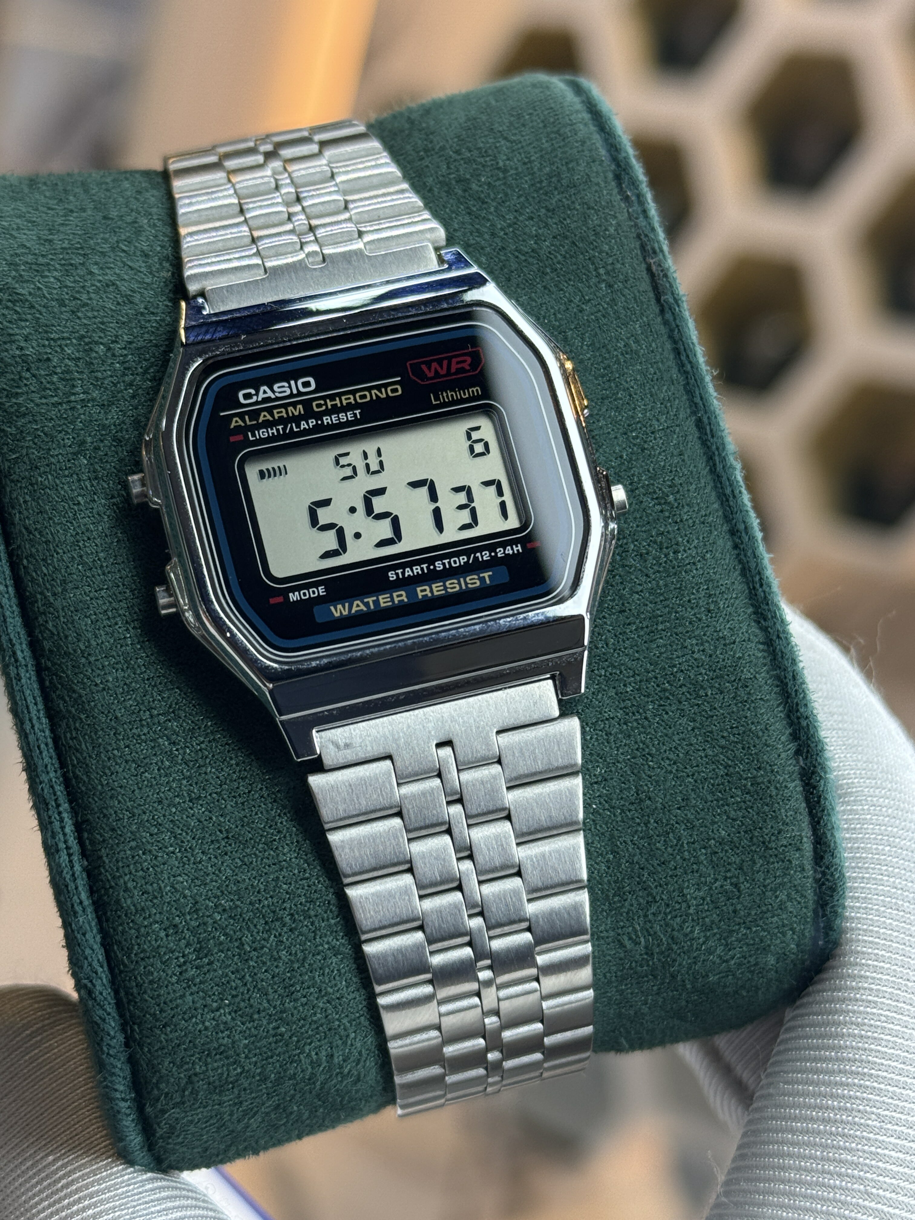 Casio A159W-N1DF Vintage Digital Stainless Steel Men's Watch | Casio A159W-N1DF