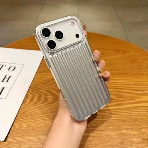 Protective Aesthetic Soft TPU Phone Case for iPhone - Rose Gold & Silver 🔥_img_1