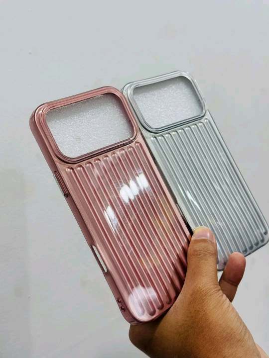 Protective Aesthetic Soft TPU Phone Case for iPhone - Rose Gold & Silver 🔥_img_3