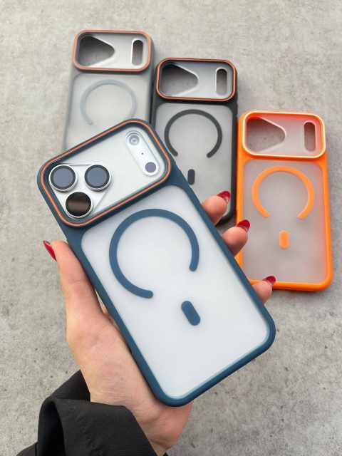 Triangular Camera Edge Matte MagSafe Anti-Shock cases_img_7