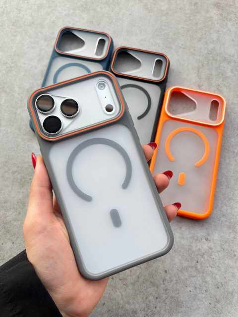 Triangular Camera Edge Matte MagSafe Anti-Shock cases_img_8