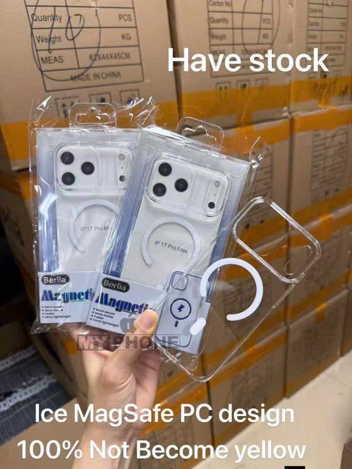 Berlia Brand - iPhone 17 pro max anti yellow hard case_img_4