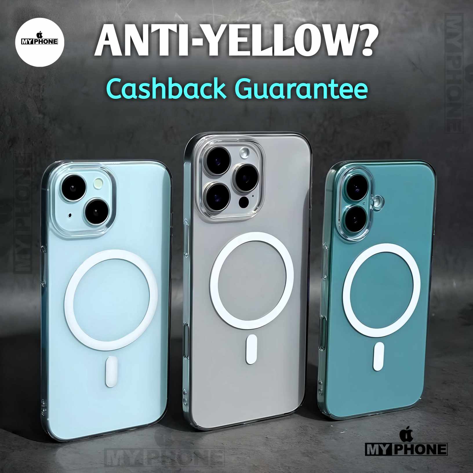 Berlia Brand - iPhone 17 pro max anti yellow hard case_img_2