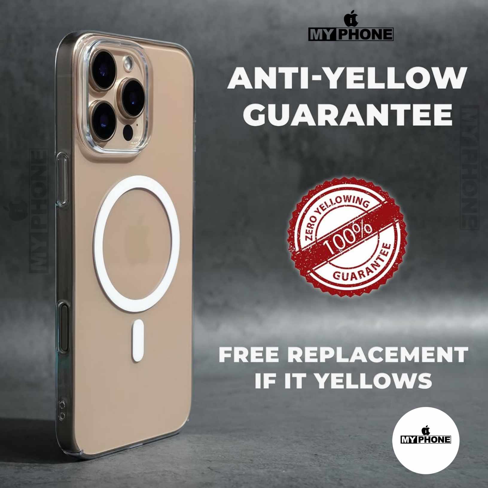 Berlia Brand - iPhone 17 pro max anti yellow hard case_img_1