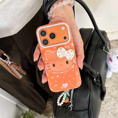 Premium Hello Kitty 3D Bow Case with Pearl Bracelet & Cherry Charm_img_5