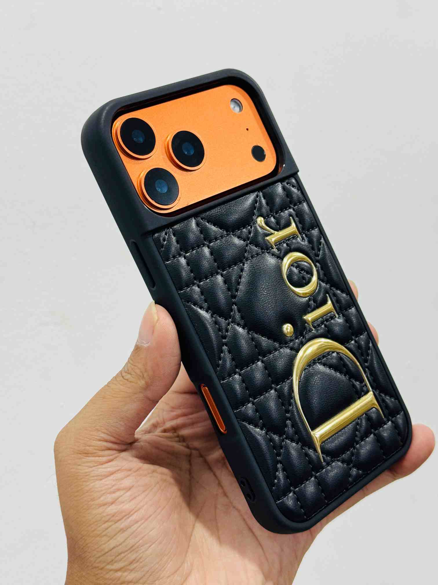 Dior Puff Edition – Premium PU Leather Case Cover | Stylish & Durable Protection