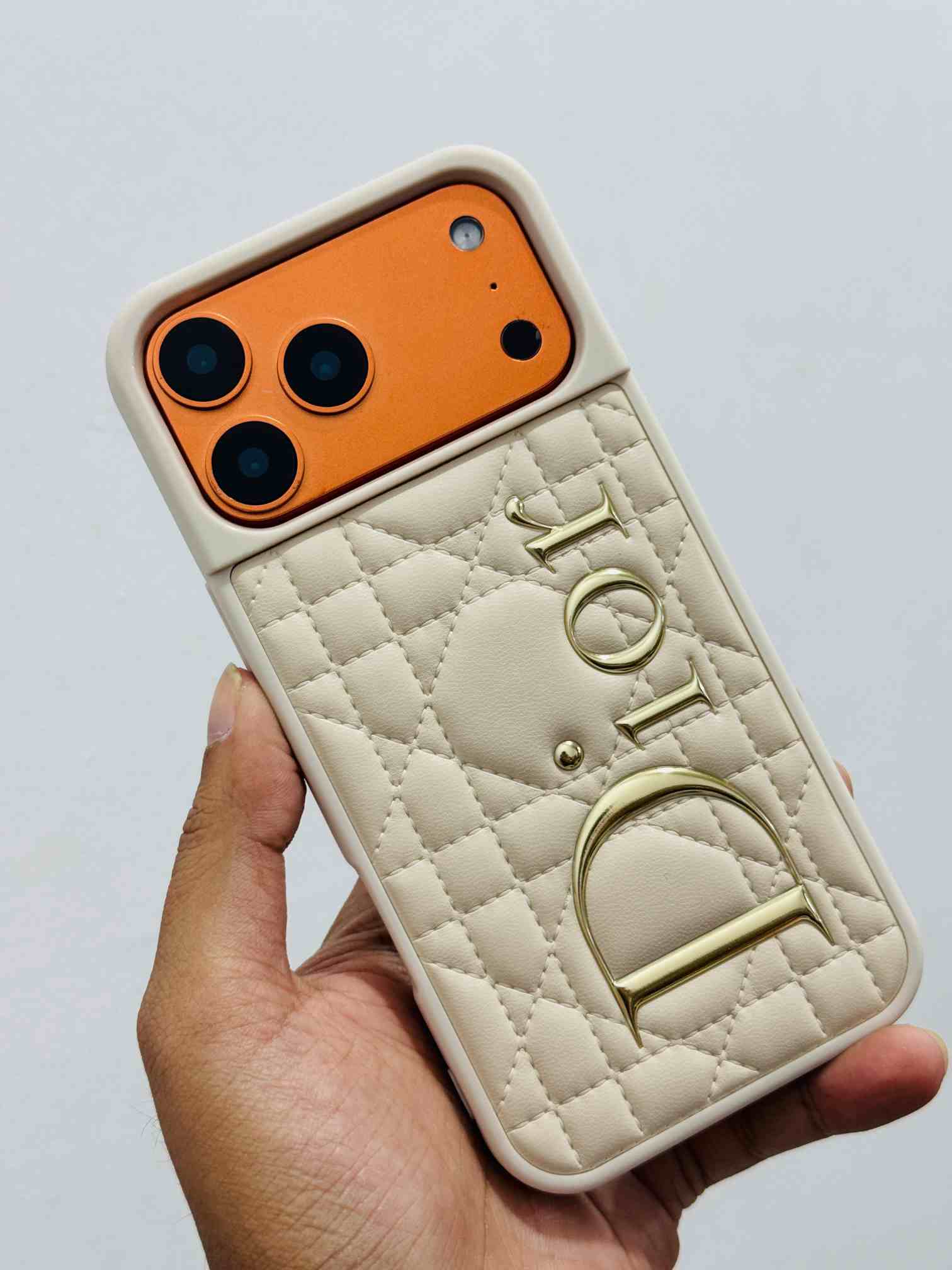 Dior Puff Edition – Premium PU Leather Case Cover | Stylish & Durable Protection_img_2