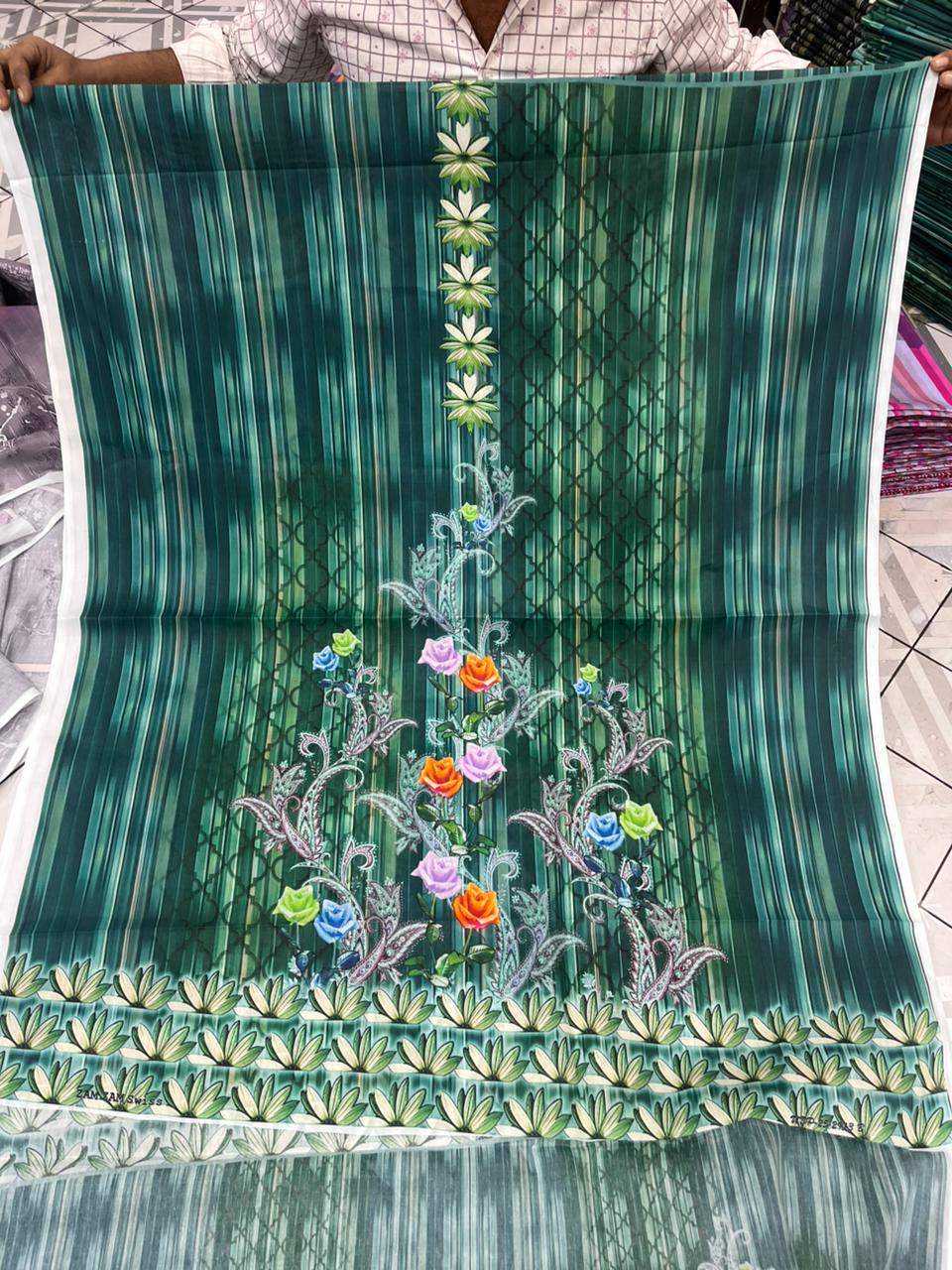 zamzam Pakistani lown 3pcs collection - Image 1