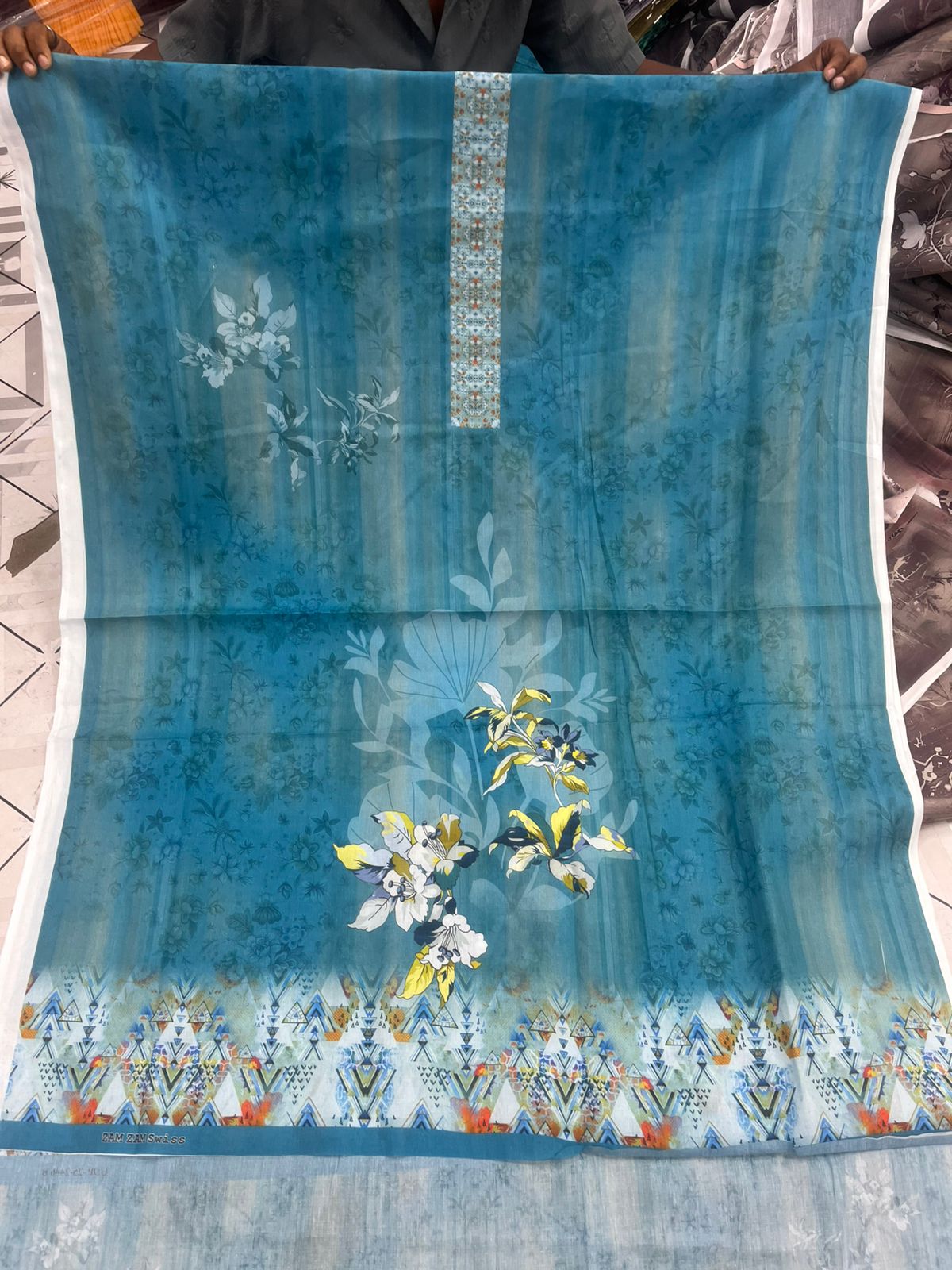 zamzam Pakistani lown 3pcs collection - Image 6