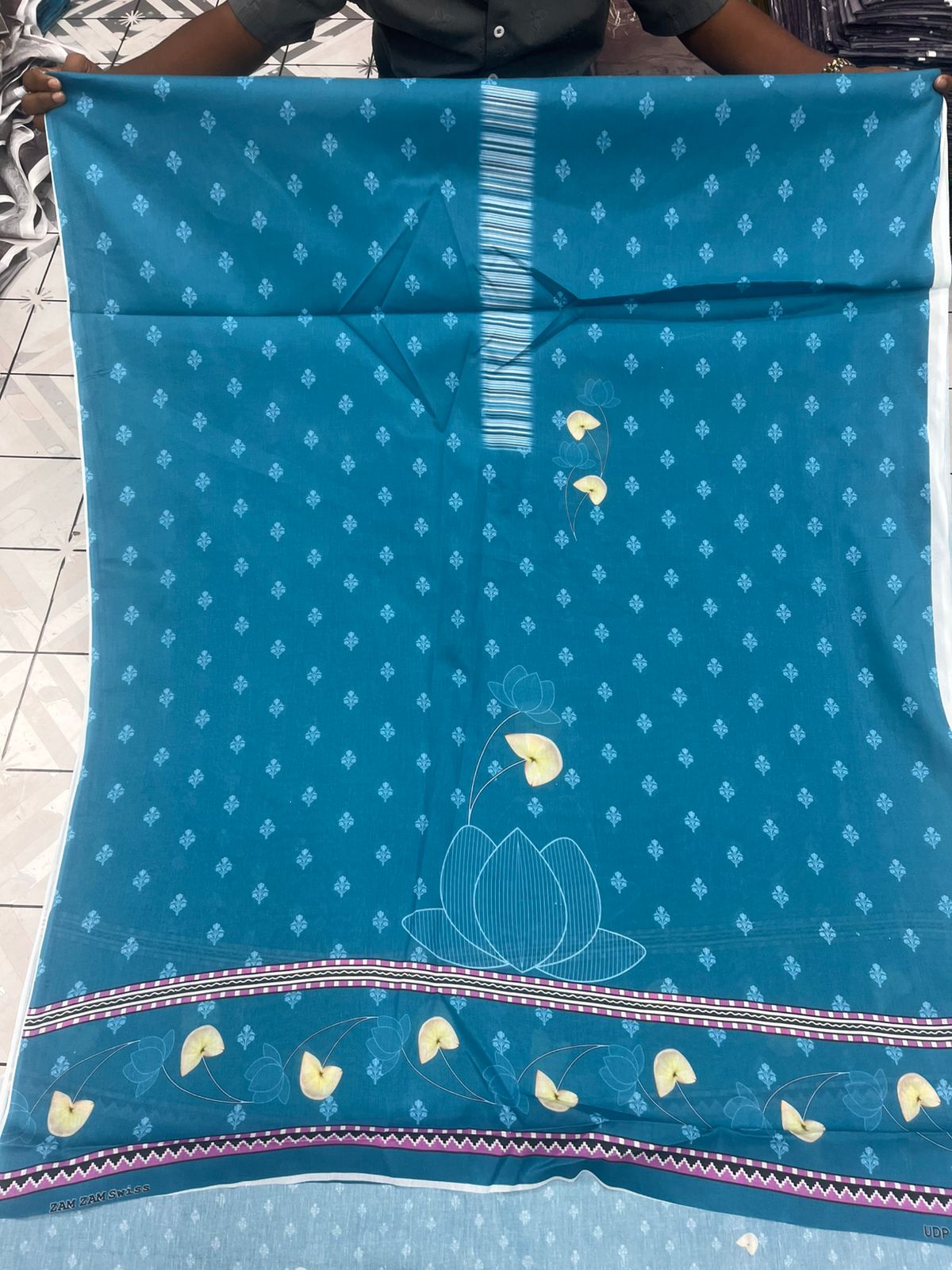 zamzam Pakistani lown 3pcs collection - Image 8