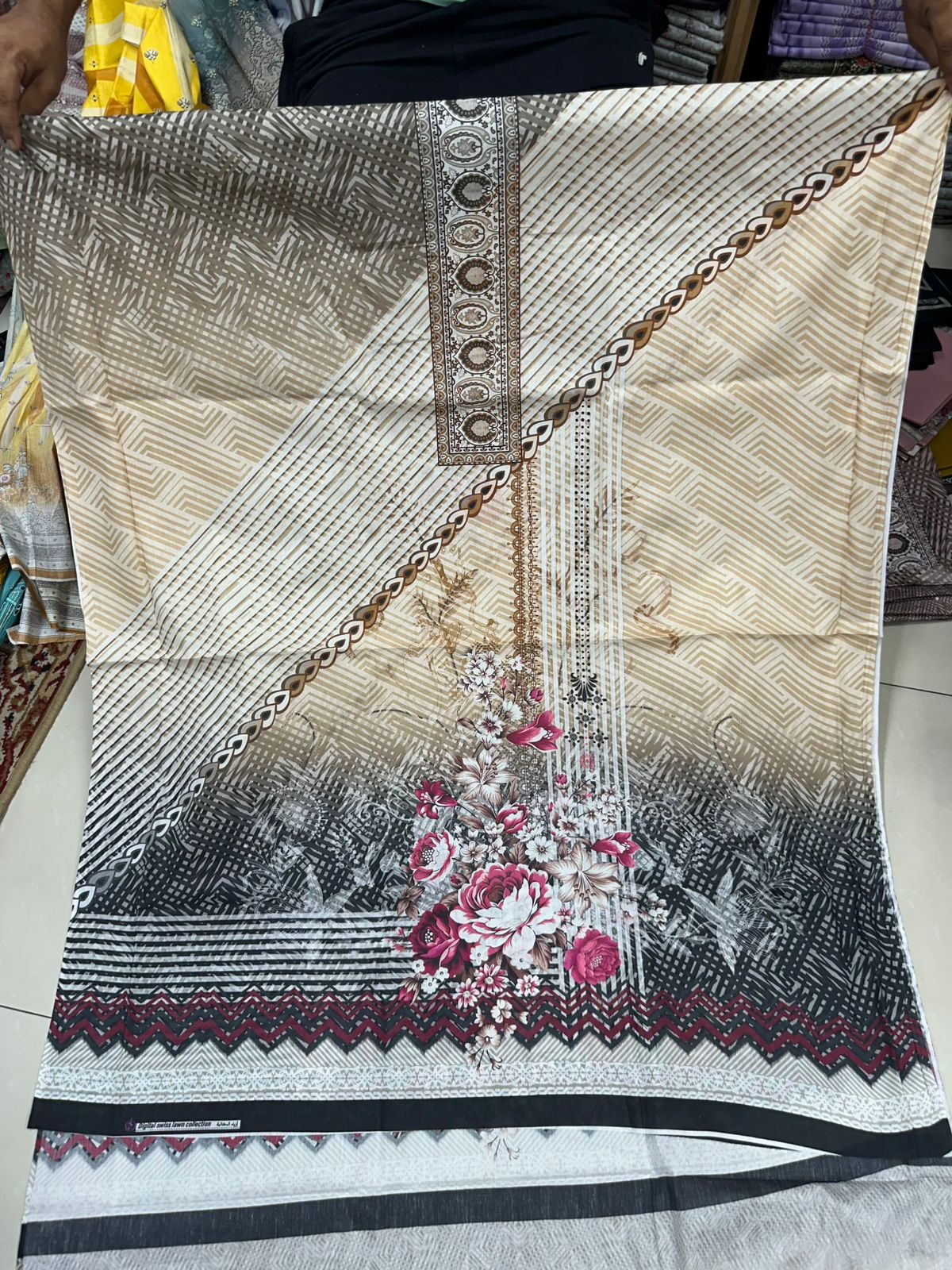 zamzam Pakistani lown 3pcs collection - Image 16