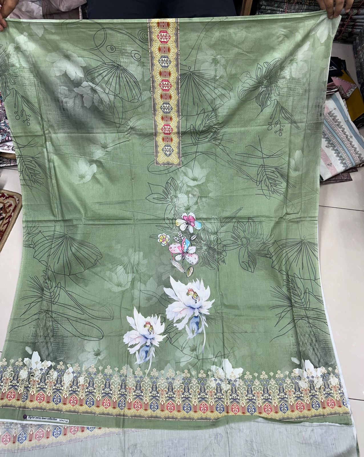 zamzam Pakistani lown 3pcs collection - Image 19