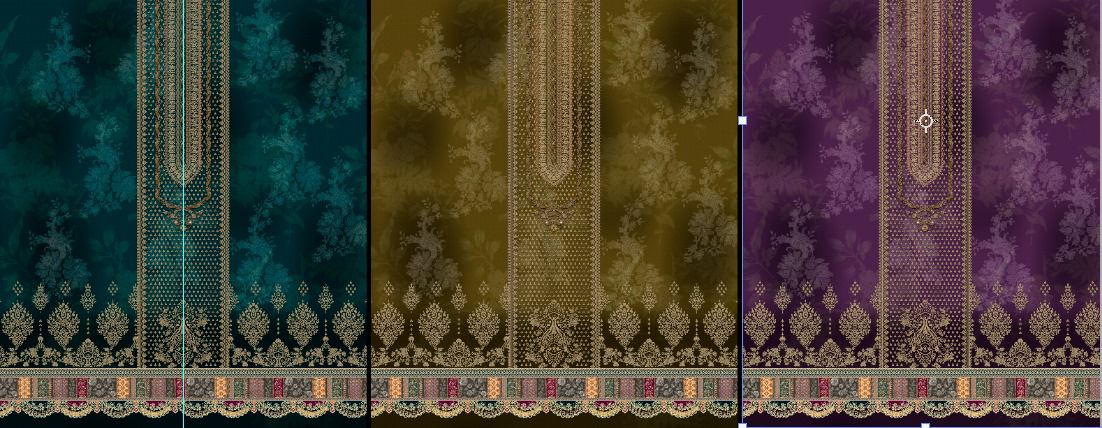 zamzam Pakistani lown 3pcs collection - Image 46