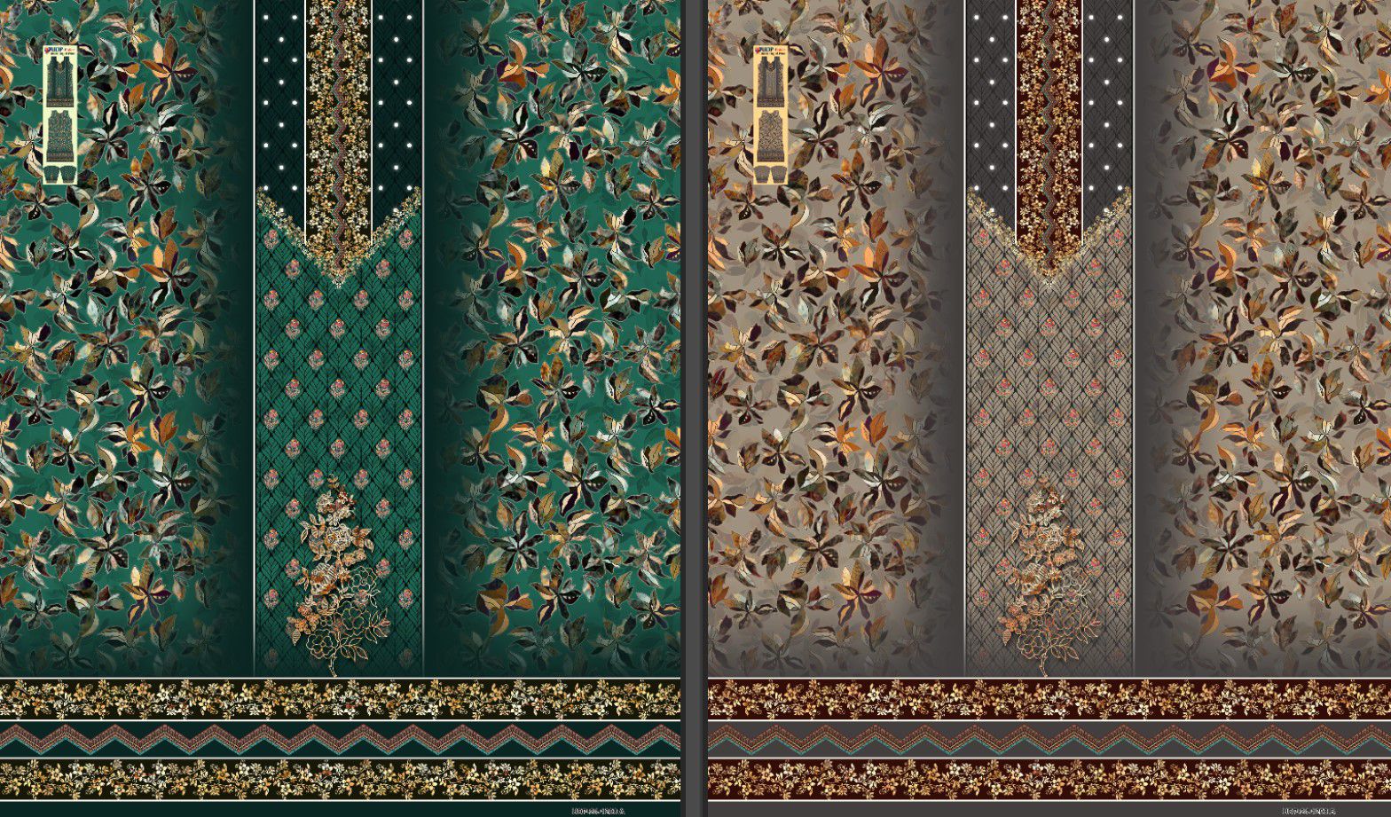 zamzam Pakistani lown 3pcs collection - Image 48