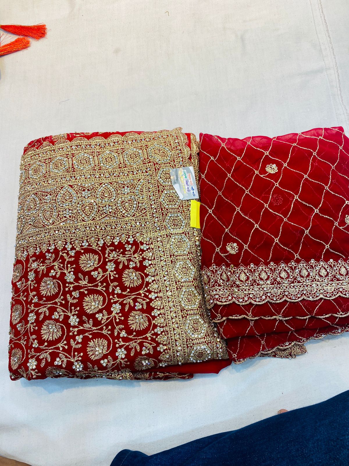 wedding saree with dupatta - Image 3