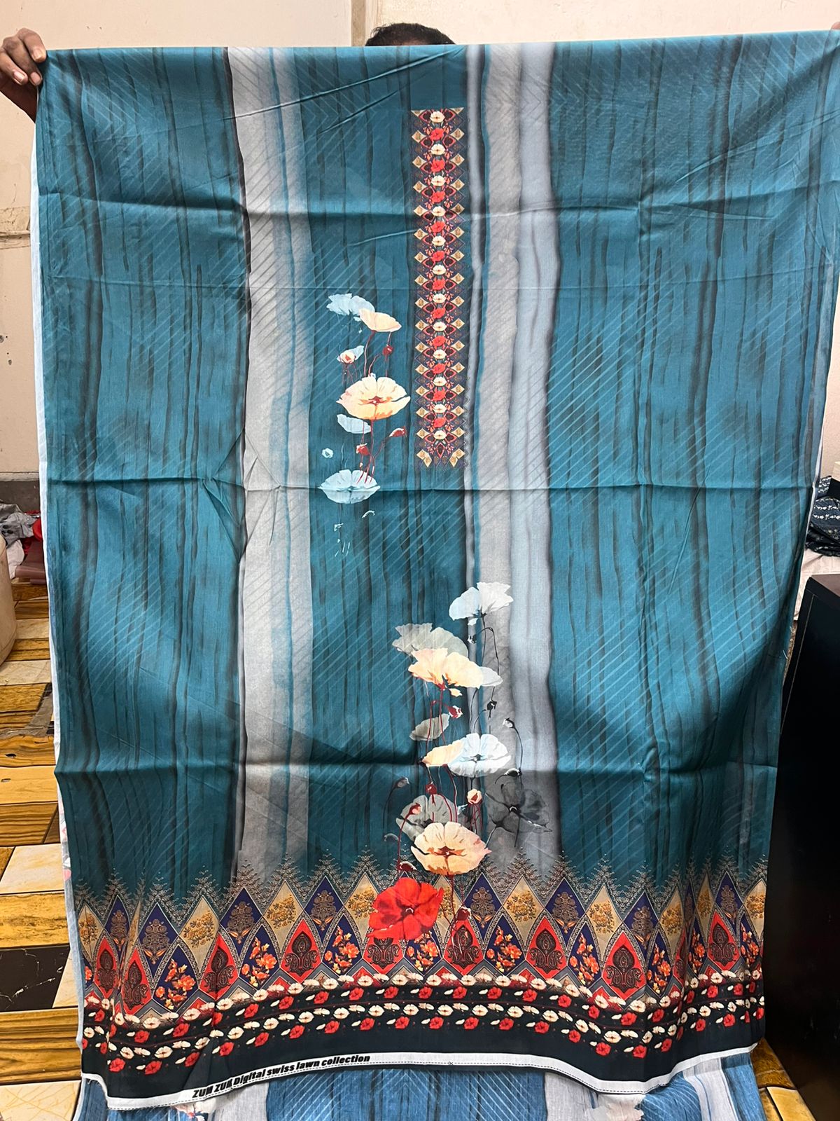 zamzam Pakistani lown 3pcs collection - Image 79